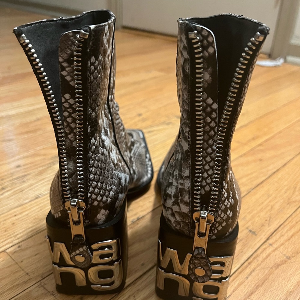 Alexander Wang Parker Snake Print Embossed Leathe… - image 4